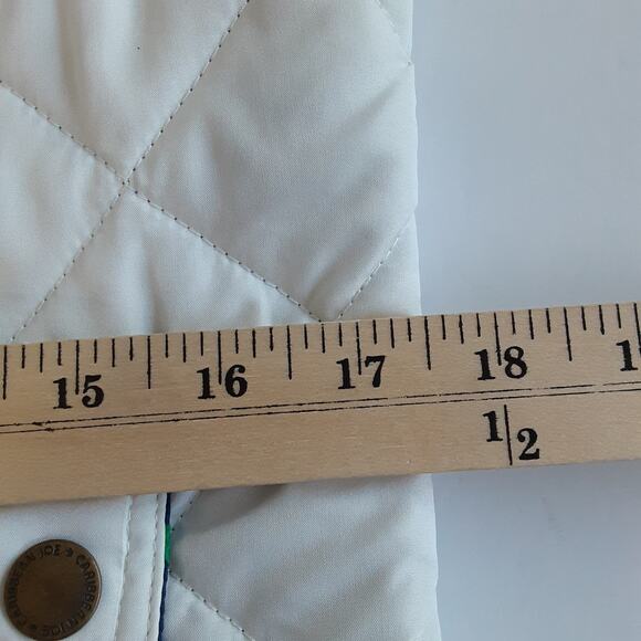 Caribbean Joe Winter White Puffer Vest Quilted Reversible Utility Women S Petite - Picture 11 of 13